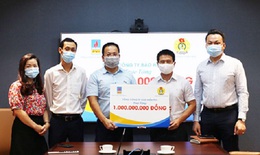 Tiếp nhận 1 tỷ đồng do BH PVI trao tặng cho các cán bộ y tế tuyến đầu chống dịch