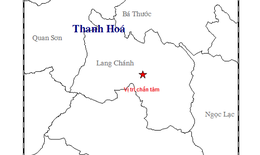 Động đất 2.8 độ richter xuất hiện ở huyện miền núi Thanh Hóa
