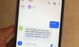 Hệ thống 1407 đã nhận hơn 2,5 triệu tin nhắn ủng hộ phòng chống dịch COVID-19