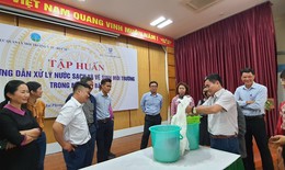 Xử lý nước sạch sau thiên tai, bão lũ