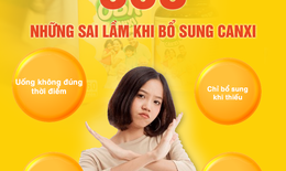 Những sai lầm khi bổ sung canxi