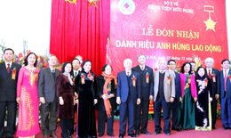 Tổng Bí thư Nguyễn Phú Trọng dự lễ đón nhận danh hiệu Anh hùng lao động của BV Hữu Nghị   