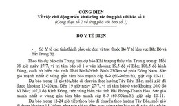 Y tế tại c&#225;c địa phương trong v&#249;ng ảnh hưởng b&#227;o số 1 trực cấp cứu 24/24h