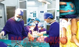 Cứu bàn chân ngư dân đứt rời, thiếu máu 18 giờ