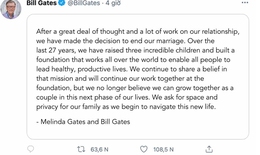 Vợ chồng tỷ phú Bill Gates ly hôn sau 27 năm chung sống