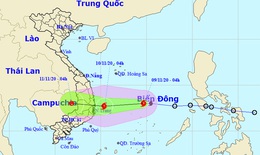 Thời tiết 9/11/2020: B&#227;o số 12 giật cấp 10, hướng v&#224;o c&#225;c tỉnh từ Ph&#250; Y&#234;n đến Ninh Thuận