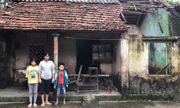 Chồng đột ngột mất v&#236; điện giật để lại hai con thơ cho người vợ bệnh tật kh&#244;ng tiền điều trị