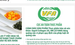 Bộ Y tế cảnh b&#225;o 2 thực phẩm bảo vệ sức khoẻ quảng c&#225;o như thuốc chữa bệnh
