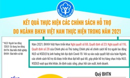 [Infographic] Kết quả thực hiện c&#225;c ch&#237;nh s&#225;ch hỗ trợ do ng&#224;nh BHXH Việt Nam thực hiện trong năm 2021
