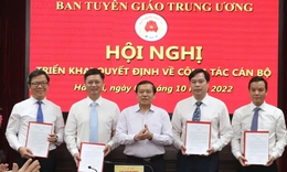 &#212;ng Tống Văn Thanh được bổ nhiệm giữ chức Vụ trưởng Vụ B&#225;o ch&#237; – Xuất bản