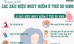 [Infographic] - C&#225;c dấu hiệu nguy hiểm ở trẻ sơ sinh