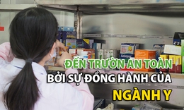 Y tế đồng h&#224;nh để học sinh đến trường an to&#224;n