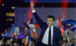 Tổng thống Ph&#225;p Emmanuel Macron t&#225;i đắc cử nhiệm kỳ 2