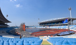 Cận cảnh sân khấu chuẩn bị Lễ khai mạc SEA Games 31 hoành tráng
