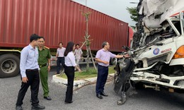 T&#224;i xế xe tải t&#244;ng xe kh&#225;ch l&#224;m 3 người chết tr&#234;n QL1 c&#243; nồng độ cồn trong m&#225;u