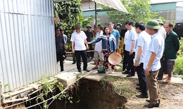 &quot;Hố tử thần&quot; xuất hiện tại Nghệ An: Chưa l&#224;m r&#245; được nguy&#234;n nh&#226;n tụt mạch nước ngầm
