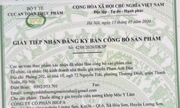 Cục An to&#224;n thực phẩm: Giấy tiếp nhận đăng k&#253; bản c&#244;ng bố sản phẩm vi&#234;n xương khớp Mộc Y L&#226;m l&#224; giả mạo