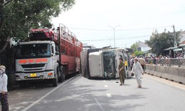 B&#236;nh Thuận: Xe tải đ&#226;m h&#224;ng loạt phương tiện, 2 người tử vong tại chỗ