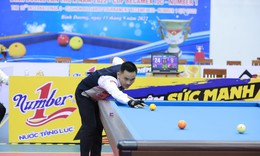 C&#249;ng Number 1 tiếp sức cơ thủ tại giải billiards carom 3 băng quốc tế B&#236;nh Dương