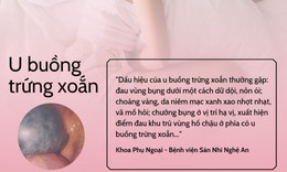 U buồng trứng xoắn 3 v&#242;ng t&#237;m đen khiến người phụ nữ đau bụng quằn quại