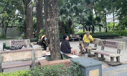 Ghế đá vườn hoa Nguyễn Trãi quảng cáo web cờ bạc