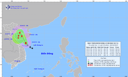 Biển Đ&#244;ng đ&#243;n b&#227;o số 5, gi&#243; giật cấp 12 v&#224; c&#243; khả năng mạnh th&#234;m