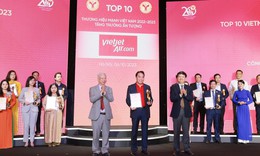 Vietjet được vinh danh “Thương hiệu Mạnh – Tăng trưởng Ấn tượng” 2023