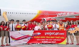 Li&#234;n tục nhận t&#224;u bay mới, Vietjet đ&#243;n t&#224;u bay thứ 101