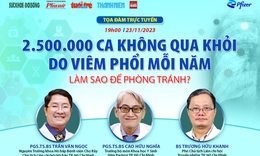 &quot;2,5 triệu ca kh&#244;ng qua khỏi do vi&#234;m phổi mỗi năm – l&#224;m sao để ph&#242;ng tr&#225;nh?&quot;