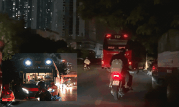 Xe kh&#225;ch l&#225;ch luật, ngang nhi&#234;n vi phạm tr&#234;n tuyến đường kh&#244;ng t&#234;n