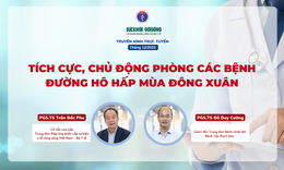 Truyền h&#236;nh trực tuyến: T&#237;ch cực, chủ động ph&#242;ng c&#225;c bệnh đường h&#244; hấp m&#249;a đ&#244;ng xu&#226;n