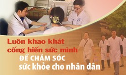 Lu&#244;n khao kh&#225;t cống hiến sức m&#236;nh để chăm s&#243;c sức khỏe cho d&#226;n