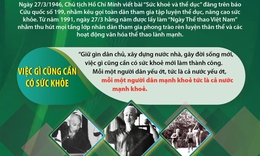 Chủ tịch Hồ Ch&#237; Minh viết b&#224;i &#39;Sức khoẻ v&#224; thể dục&#39; ng&#224;y 27/3/1946