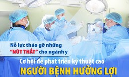 Nỗ lực th&#225;o gỡ những ‘n&#250;t thắt’ cho ng&#224;nh y (2): Cơ hội để ph&#225;t triển kỹ thuật cao, người bệnh hưởng lợi