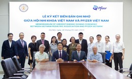 Lễ k&#253; kết Bi&#234;n bản ghi nhớ hợp t&#225;c chăm s&#243;c sức khỏe trẻ em giữa Pfizer Việt Nam c&#249;ng Hội Nhi khoa Việt Nam