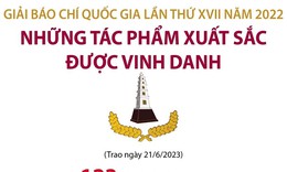 Những t&#225;c phẩm xuất sắc được vinh danh tại Giải B&#225;o ch&#237; Quốc gia 2022