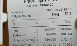 X&#225;c minh qu&#225;n ăn tr&#234;n phố Tạ Hiện bị tố &#39;chặt ch&#233;m&#39; kh&#225;ch h&#224;ng