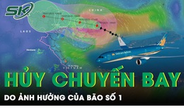 Ảnh hưởng b&#227;o số 1 Talim, nhiều chuyến bay bị hủy, ho&#227;n chuyến trong nhiều tiếng