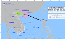 B&#227;o số 1 v&#224;o Vịnh Bắc Bộ sẽ suy yếu th&#224;nh &#225;p thấp nhiệt đới trong đ&#234;m nay