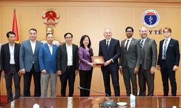 Bộ trưởng Bộ Y tế Đào Hồng Lan tiếp cựu Thủ tướng Anh Tony Blair