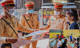 CSGT đến tận qu&#225;n nhậu d&#225;n &#225;p ph&#237;ch &quot;đ&#227; uống rượu bia kh&#244;ng l&#225;i xe&quot;