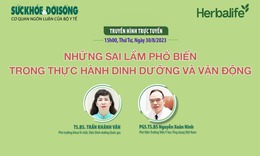 Truyền h&#236;nh trực tuyến: Những sai lầm phổ biến trong thực h&#224;nh dinh dưỡng v&#224; vận động