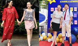 Chiều cao ở tuổi 12 của con gái BTV Hoài Anh, con trai Bảo Thanh