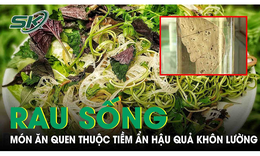 Rau sống: Món ăn quen thuộc tiềm ẩn hậu quả khôn lường