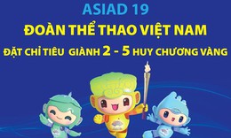 Việt Nam đặt chỉ ti&#234;u gi&#224;nh 2-5 Huy chương V&#224;ng tại ASIAD 19