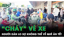 ‘Ch&#225;y’ v&#233; xe, xếp h&#224;ng từ 4h s&#225;ng vẫn kh&#244;ng mua được, người d&#226;n lo chuyện về qu&#234; ăn Tết