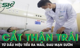 Cắt to&#224;n bộ thận tr&#225;i chỉ từ dấu hiệu tiểu ra m&#225;u, đau tức mạn sườn