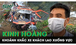 Nhân chứng kể lại phút sinh tử khi xe khách lao xuống vực: Xe lăn 3 - 4 vòng rồi rơi xuống