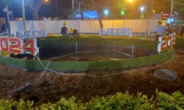 Ch&#225;y m&#244; h&#236;nh c&#225; ch&#233;p h&#243;a rồng ở Nha Trang