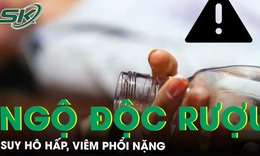 Suy h&#244; hấp, vi&#234;m phổi nặng do ngộ độc rượu